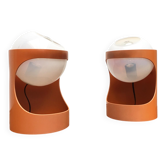 Mid-Century Swiss Space Age Guggerli L1 table lamp by Rosemarie & Rico Baltensweiler for Baltensweiler, set of 2