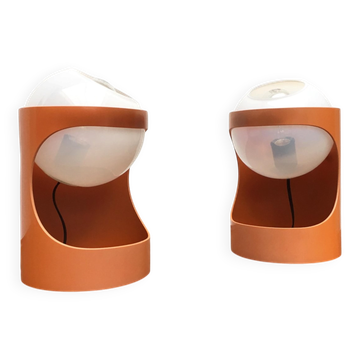 Lampe de table Mid-Century Swiss Space Age Guggerli L1 par Rosemarie & Rico Baltensweiler pour Baltensweiler, lot de 2
