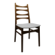 Vintage hellerau chair in teak and white skai 1960 suede
