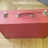 Former vintage picnic suitcase in the 1960s