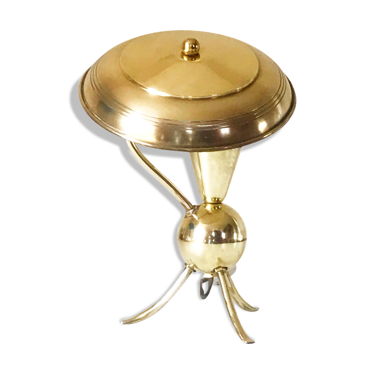 Brass tripod lamp 60's