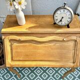 Raw wood donkey back secretary