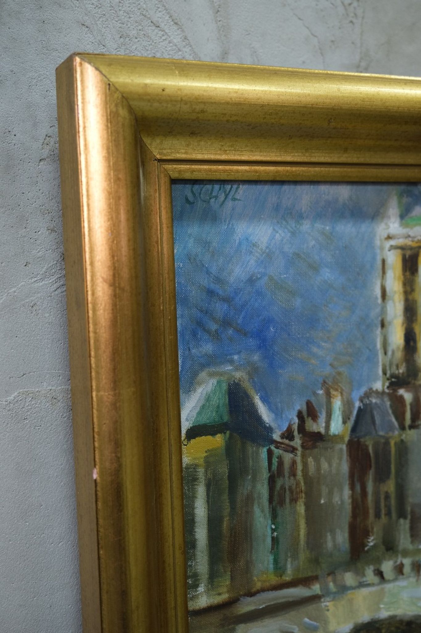 Jules Schyl (1893-1977), Swedish Modern Painting, 1960s, Oil on Canvas, Framed
