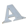 White zinc letter "a"