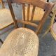 Lot of 6 chairs mismatched curved wood bistro
