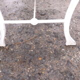 1960s cast iron and wood bench