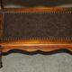 Theodore Alexander bookshelf shelf, solid wood, embossed leather.