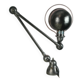Jieldé desk lamp 2 arms 40cm industrial graphite vice Jean Louis Domecq vintage