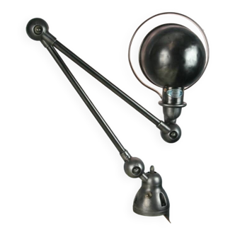 Jieldé desk lamp 2 arms 40cm industrial graphite vice Jean Louis Domecq vintage