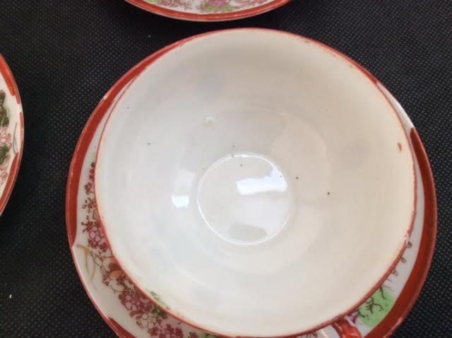 Japanese porcelain tea set