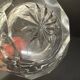 Baccarat double cut crystal salt cellar with metal mount