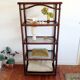 Roche Bobois shelf, bamboo and smoked glass 1970