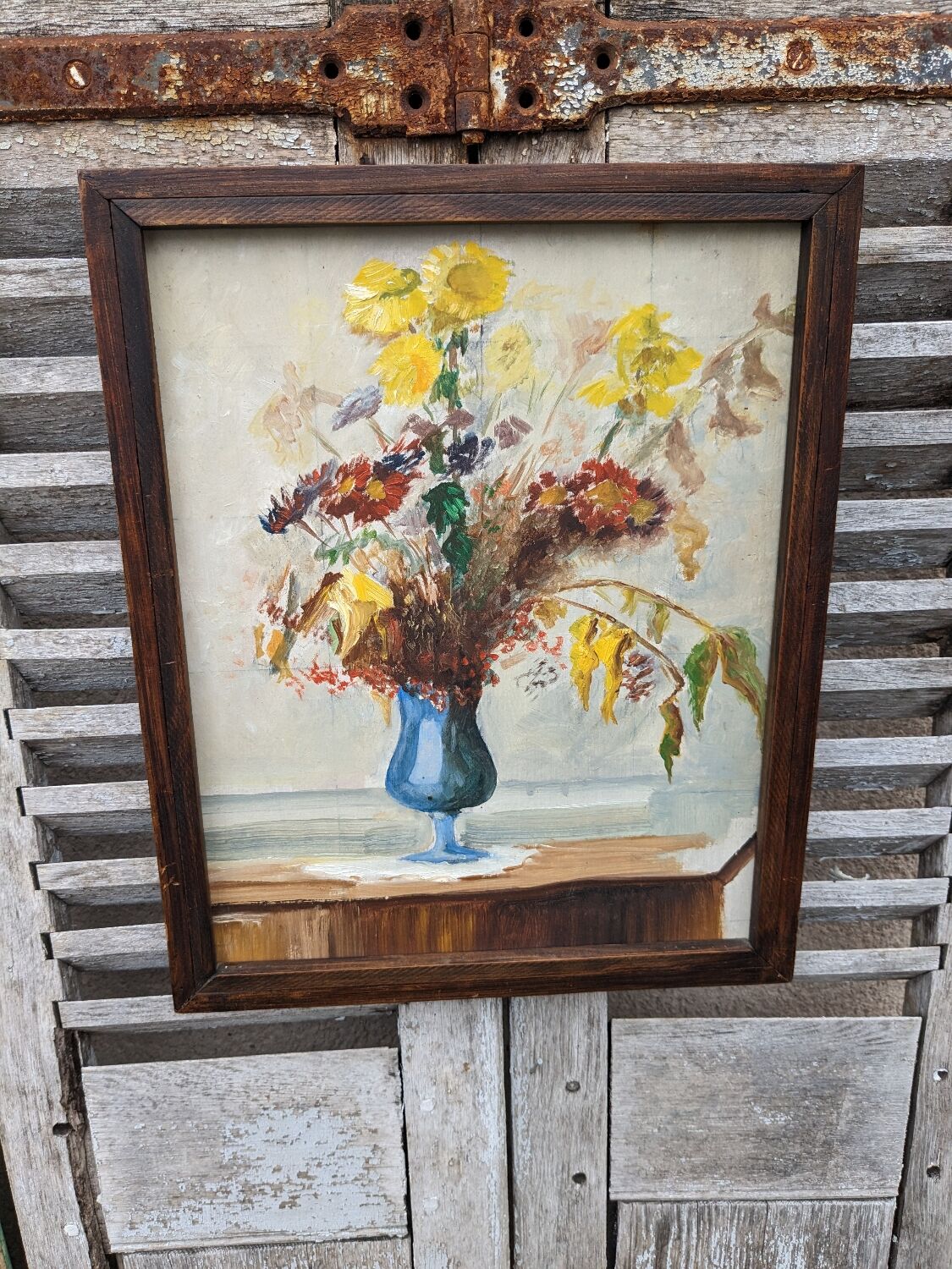 Floral painting table