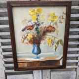 Floral painting table