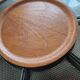Midcentury Serving Teak and Glass Plate, Sweden, 1970s