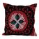 Housse de coussin brodée vintage 51x51 cm