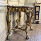 Painted and gilded wooden console, Italy, 18th century.