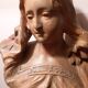 Bust in old plaster 1900 Art Nouveau signed Hochoch