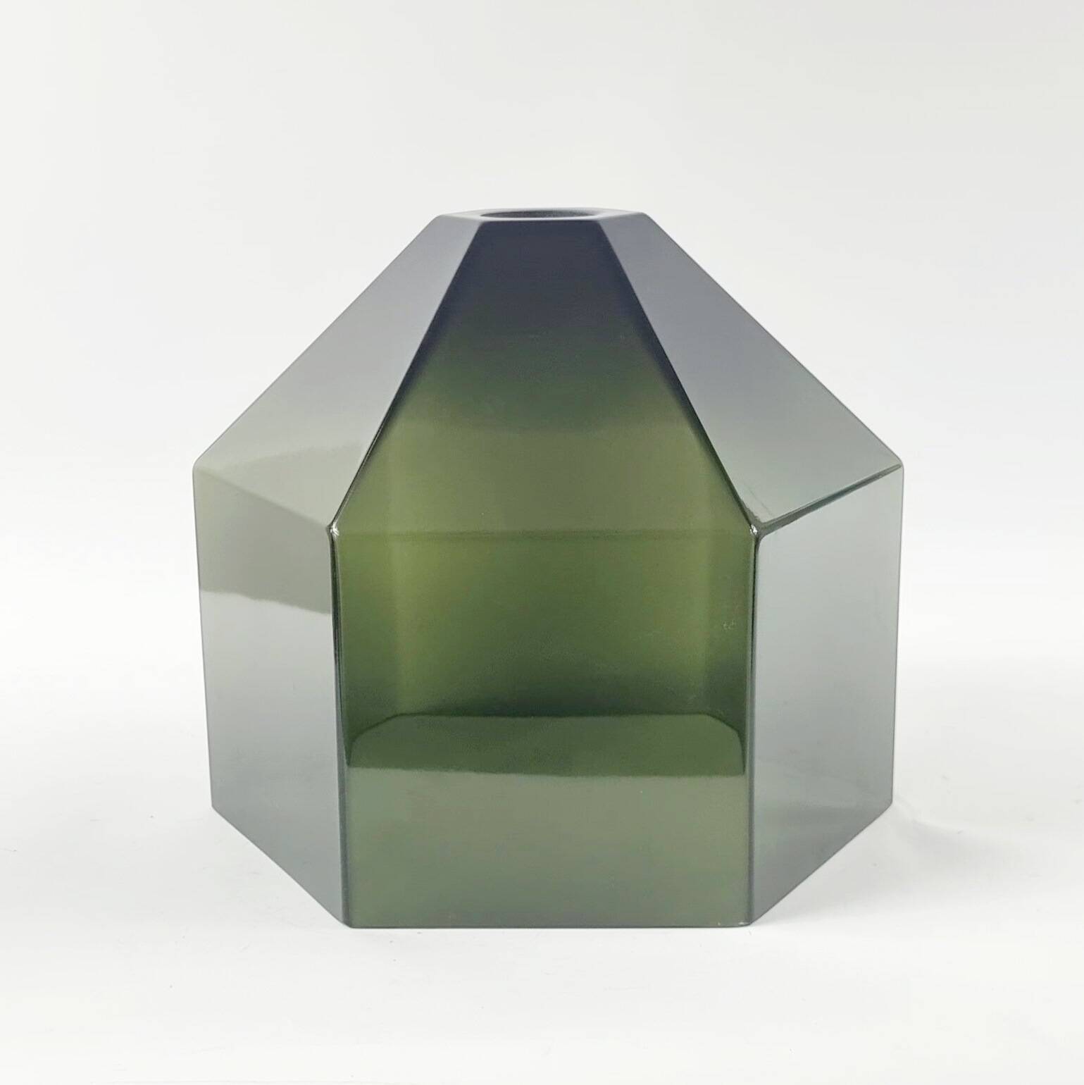 Mid-Century Scandinavian Glass & Brass Ceiling Light by C. Fagerlund, 1960s