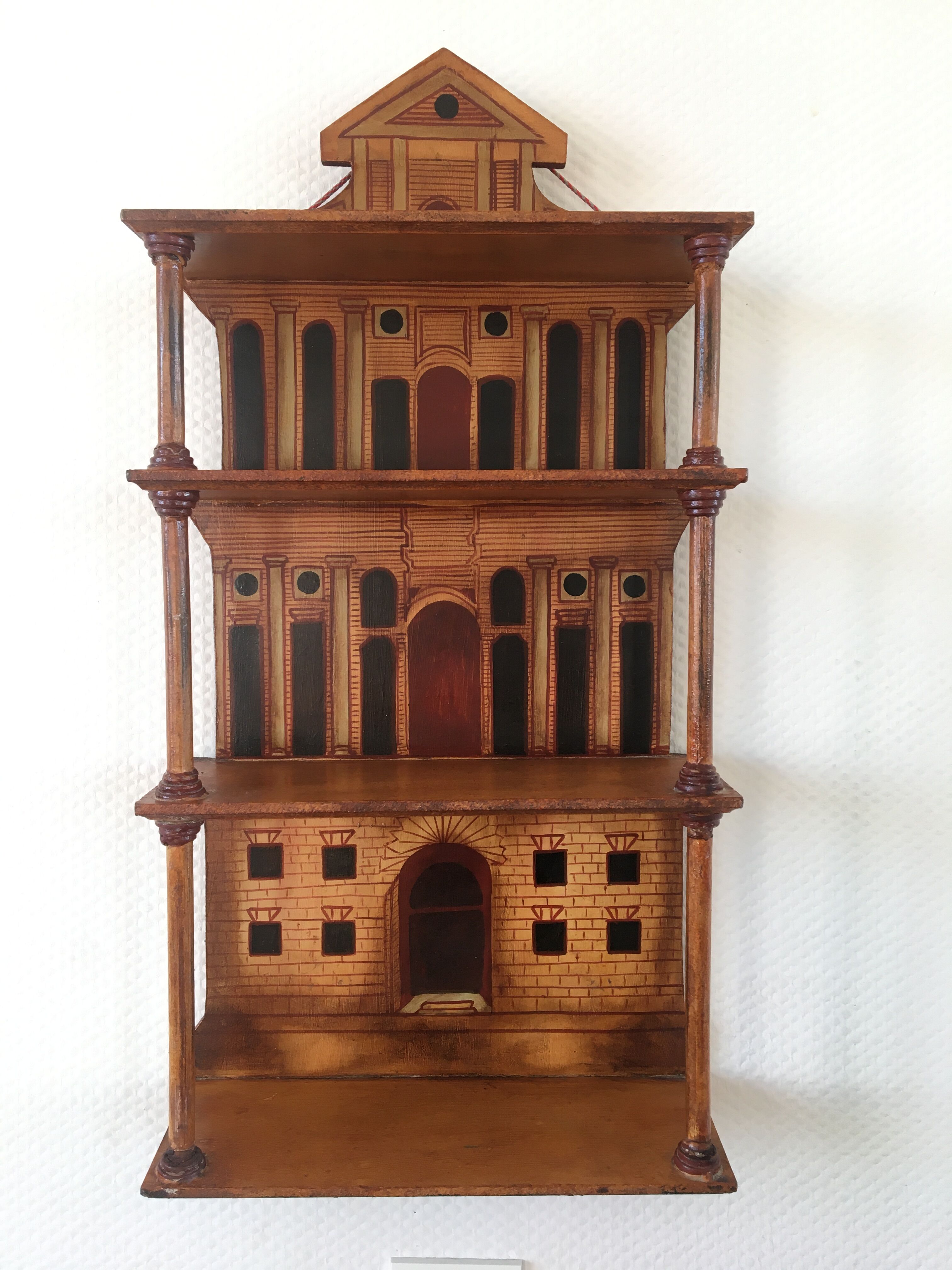 Wall shelf trompe l'oeil