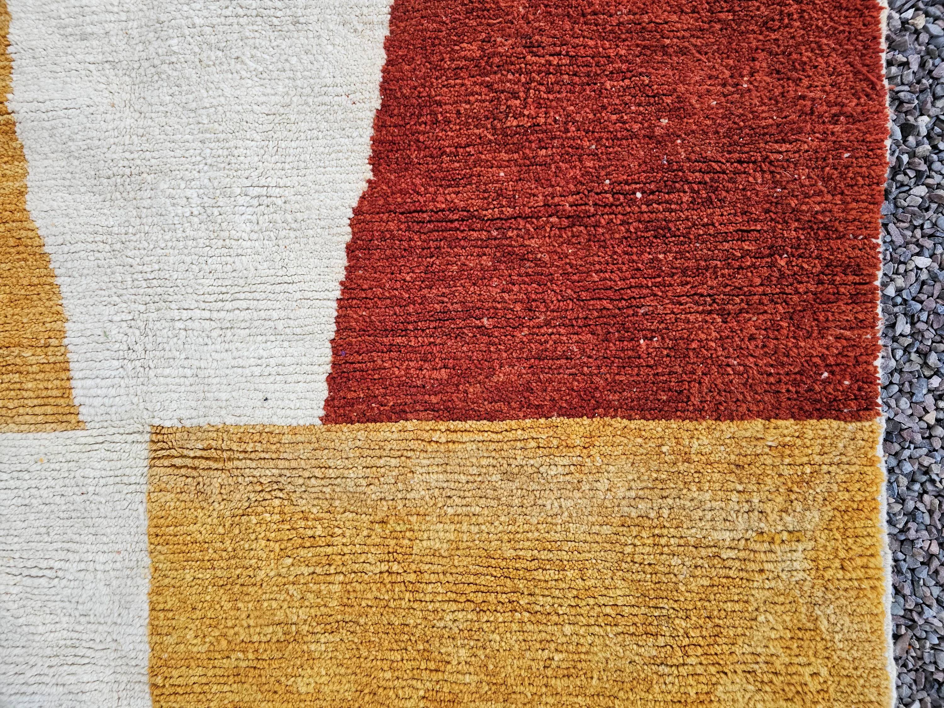 Natural handmade Berber rug 3x2 m