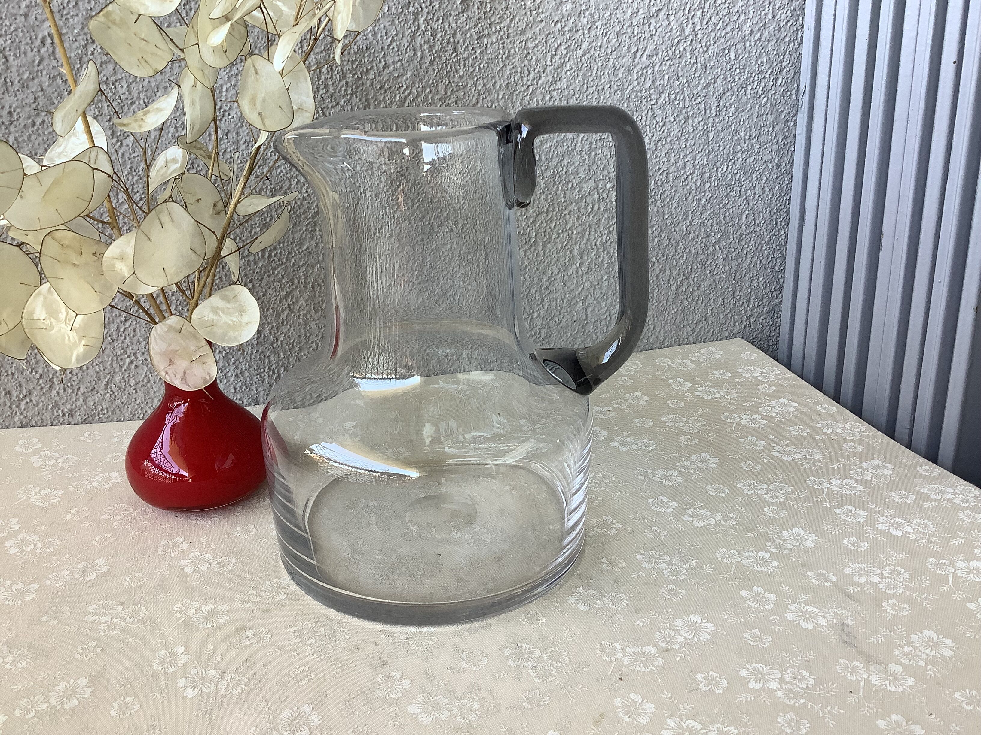 Design blown glass decanter