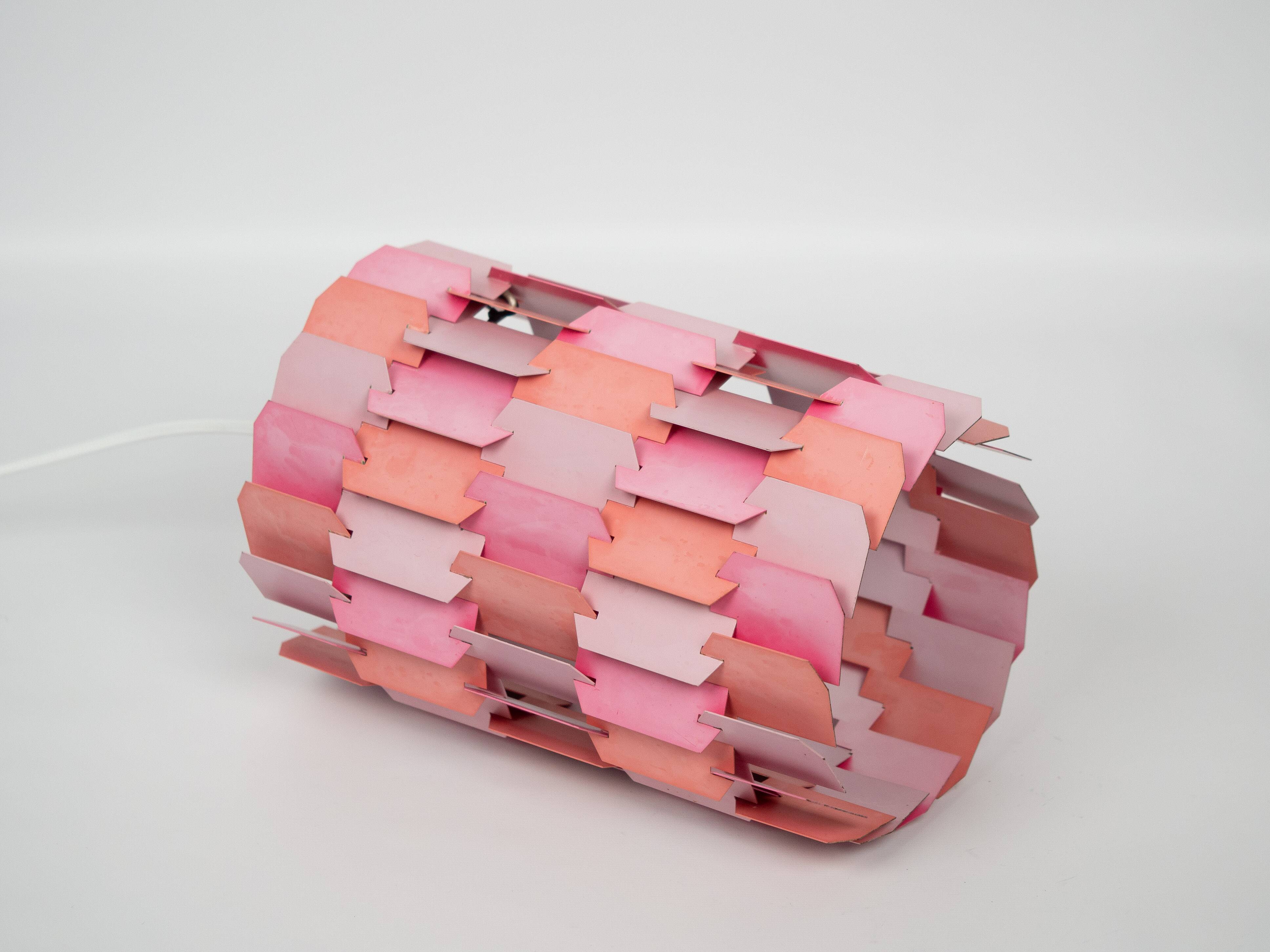 Lampe à suspension danoise vintage Facet pop de Louis Weisdorf, Lyfa, 1972