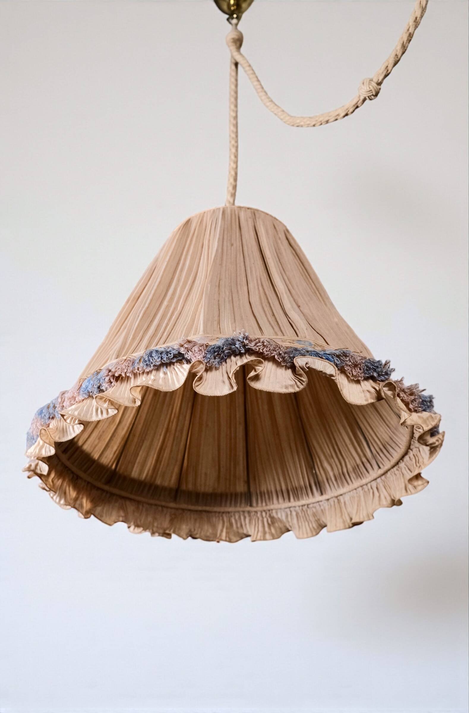 Double Italian draped pendant light, 1960s