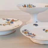 Compotier, low servant Limoges Porcelain