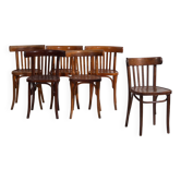 Chaises de bistrot anciennes (vers 1920). Ensemble de 6 pièces #1