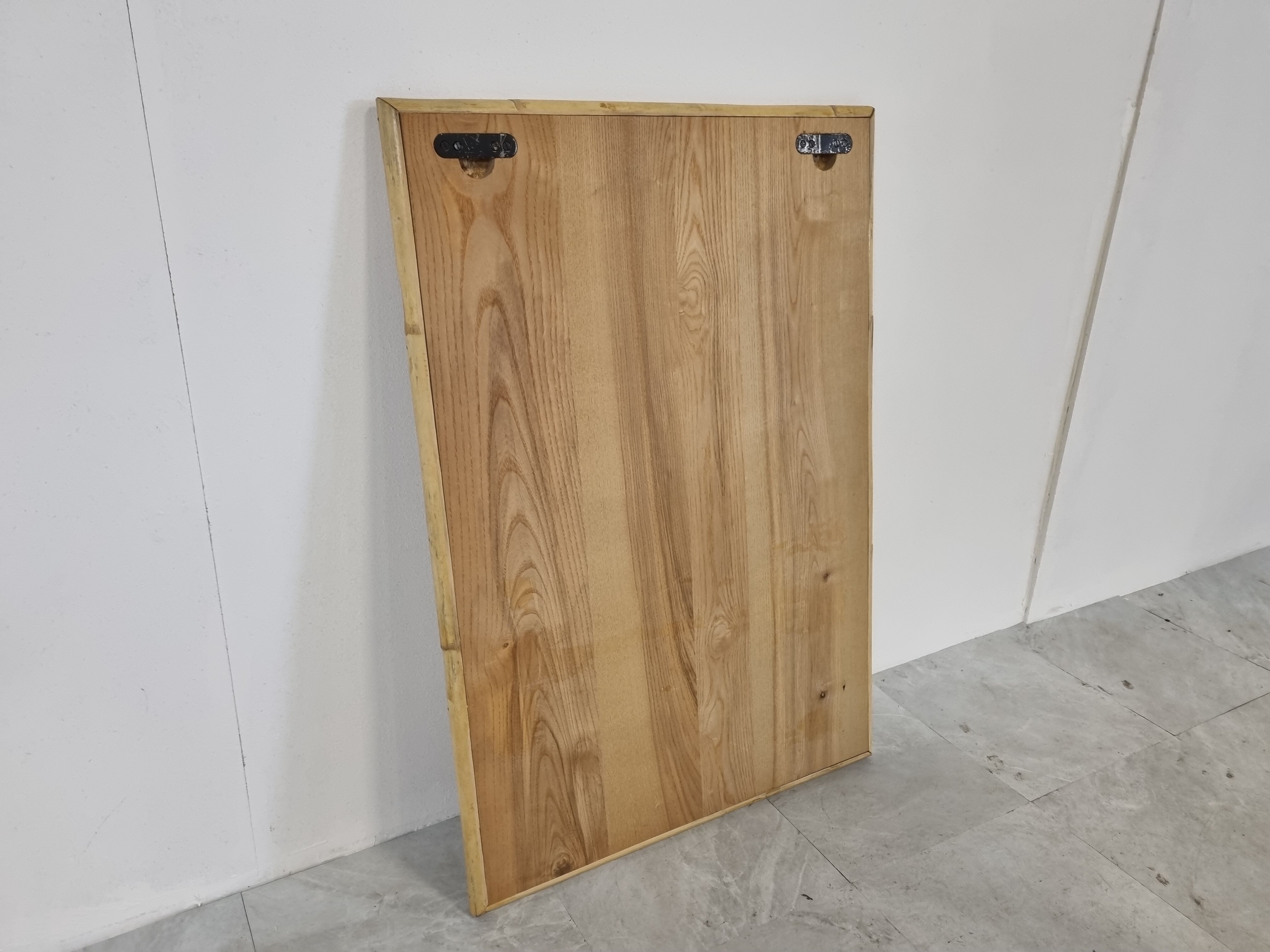 Mid century bamboo mirror by dal vera, 1960s