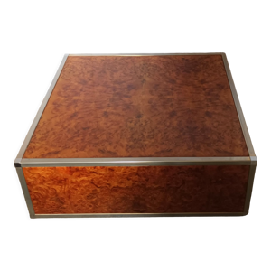 Table basse en loupe d'orme des
