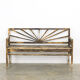 Wooden bench “Sunrise” patina