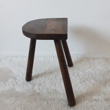 Vintage milking stool , wooden, tripod , 50s