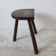 Vintage milking stool , wooden, tripod , 50s
