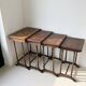 Tables gigognes Art nouveau en bois