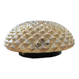 Glass ceiling lamp by Helena Tynell for Limburg vintage 1970