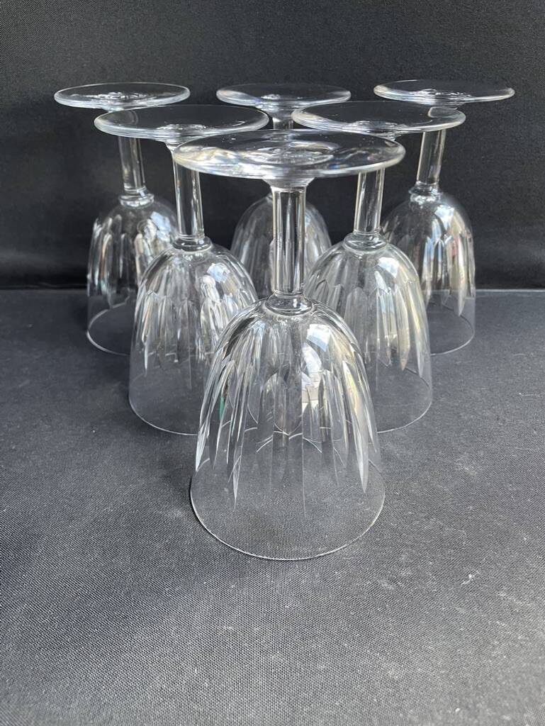 6 verres à eau baccarat service casino