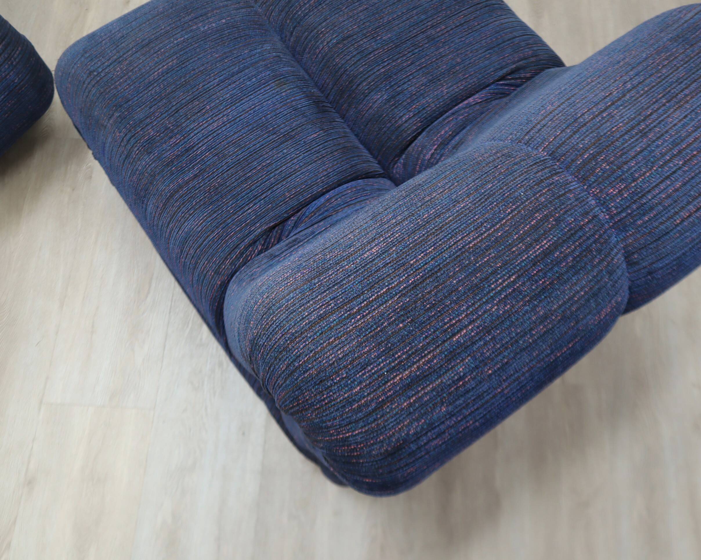 Claudio Vagnoni "Pagru" modular sectional sofa for 1P, 1970s (5 Pieces)