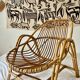 Vintage rattan armchair