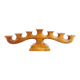 Anthroposophical oak candle holder 1950