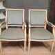 Pair of large Louis XVI style armchairs