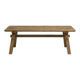 Dining table in natural wood, 220 x 100 x 77 cm, recycled pine.