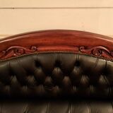 19th century Indo English Chesterfield sofa