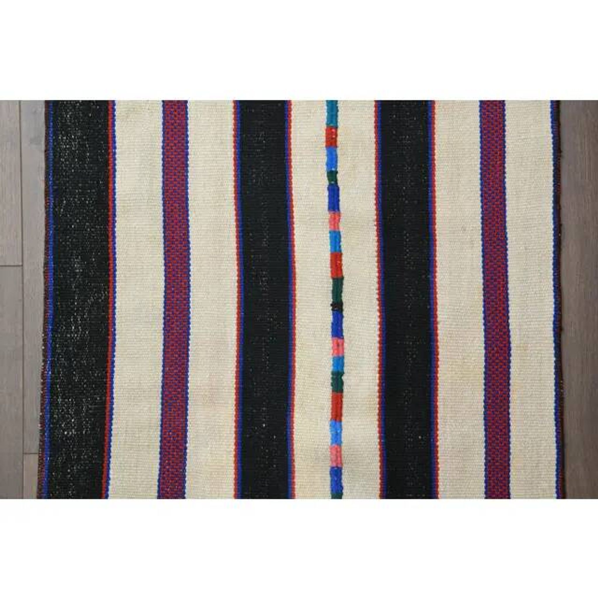1970s vintage Turkish Oushak handmade wool cotton white runner rug 73x265