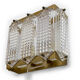 Brass and glass wall light/sconce by Wiktor Berndt for Flygsfors. Sweden 1960s