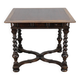 Antique Beech Card/Game Table, Czechoslovakia