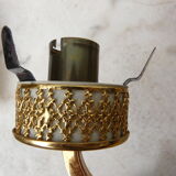 Applique double bras vintage noire et dorée