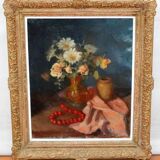 Vintage Impressionist Floral Still Life Oil Painting