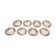 Set of 8 ancient porcelain saucers from Limoges a. Lanternier - cie